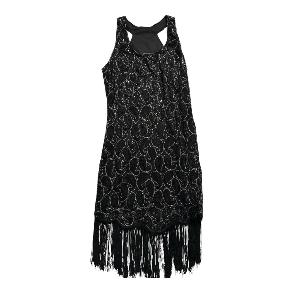 20s Flapper Style Dress!!! Size Medium! Fringe!!